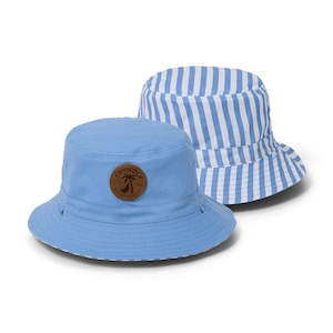 Crywolf - Reversible Bucket Hat - Sky Blue Stripes