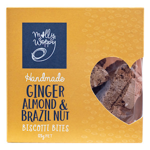 Ginger, Almond and Brazil Nut Biscotti