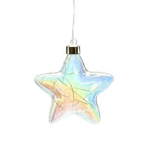 Seed Lights: Hanging Glass Light - Pearl Tint Star