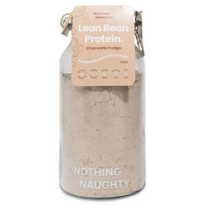 Nothing Naughty - Lean Bean Protein 500g Jar - Chocolate Fudge
