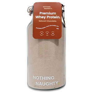 Nothing Naughty - Premium Whey Protein 1kg Jar - Chocolate