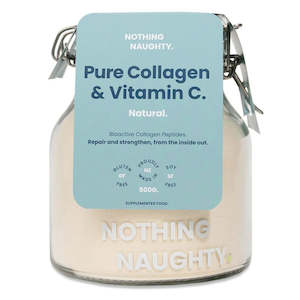 Breakfast: Nothing Naughty - Pure Collagen - 500g Jar - Natural + Vitamin C