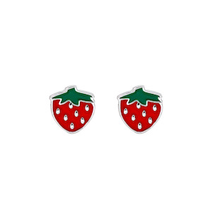 Silver Linings: Kids Earrings - Strawberries