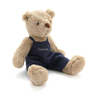 Toys: PERSONALISED- Mr Honey Bear- Navy