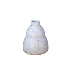 Biddy Pots - Bubble Bud Vase - White Speckle