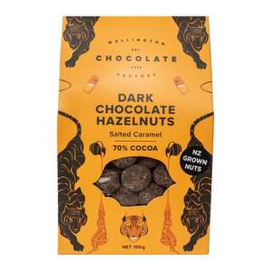 Confectionery Chocolate: Dark Caramel Hazelnuts - 150g