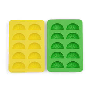For Him Edit: Here's How - The Dotty Citrus Wedge Ice Trays S/2 - Yellow & Green