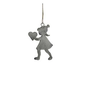 French Country Collection: Hanging Girl Ash Grey