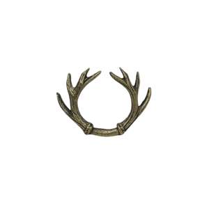 French Country Collection: Antler Napkin Ring Gold - 4 Pack