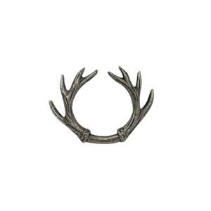 Antler Napkin Ring Silver 4 pack