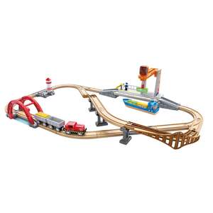 Toys: Hape Sea & Rail Cargo Transportation set