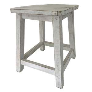 Florence Stool Square White
