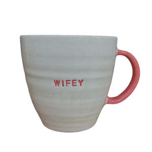 Brogan Handmade Pottery - Mug - Pink - Wifey