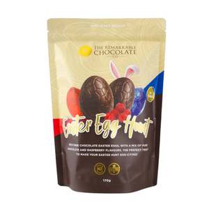 The Remarkable Chocolate - Easter Egg Pouch - Dark Chocolate + Raspberry