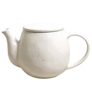 Tea: Natural Earth Teapot with metal lid