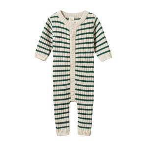 Nature Baby - Lou Suit Cotton Knit - Pine Sailor Stripe