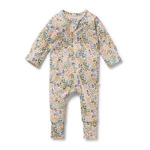 Childrens Clothing Sale: Wilson & Frenchy - Zipsuit with Feet - Tiny Bloom Organic