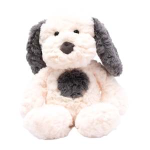 Toys: Petite Vous- Plush Henry the Grey & Cream Dog