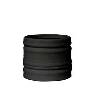Bharat Cover Pot Small- Black