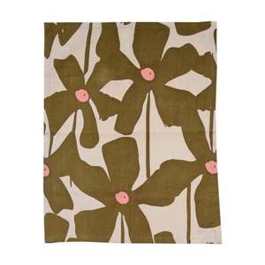 Homeware: Mosey Me - Olive Poppy Tea Towel