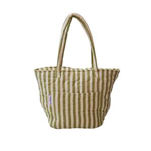 Mosey Me - Pistachio Seersucker Quilted Bag