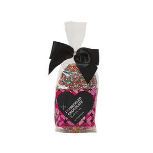 Chocamama - Chocolate Freckled Button Pink Ribbon 150g