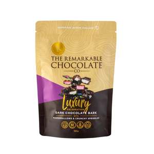 Confectionery Chocolate: Luxury Dark Chocolate Bark - Marshmallows & Crunchy Sprinkles