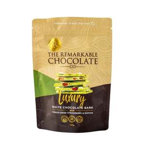 Luxury White Chocolate Bark - Freeze Dried Strawberry & Matcha