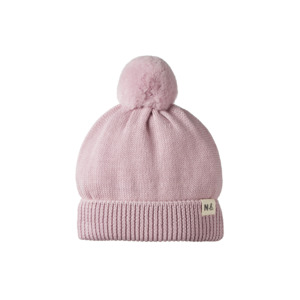 Nature Baby - Alpine Pom Pom Beanie - Lilac