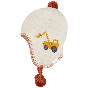 Organic Earmuff Storytime Beanie - Earthmover
