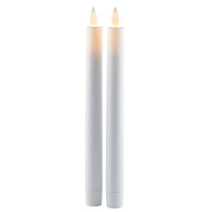Homeware: Sirius Sara Tall Rechargeable Candle- White Set