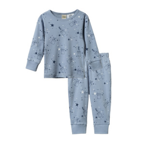 Baby Accessories: Nature Baby - 2PC Long Sleeve Pyjamas - Illusion Bunny Print