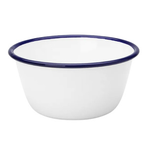 Kitchenware: Falcon Pudding Basin - Blue & White