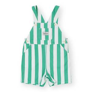 Goldie + Ace - Happy Stripe Button Burton Overalls