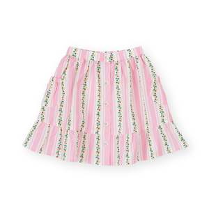 Goldie + Ace - Antique Stripe Strawberry Peplum Skirt