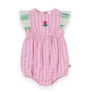 Children Clothing: Goldie + Ace - Gingham Lani Romper