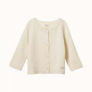 Merino Merino Knit Cardigan - Natural