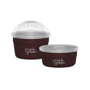 Frank Green - Duo Pack Stainless Steel To Go Bowl - Chocolate