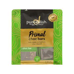 Snacks: Pure Delish - Primal Choc Bars 4pk