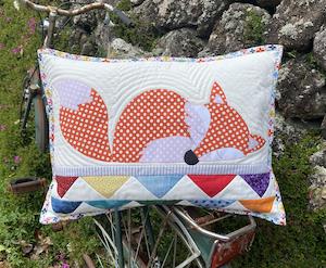 Foxies Cushion by Claire Turpin Design