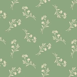Fabric: Sewing Basket - Petunia, Col Jade