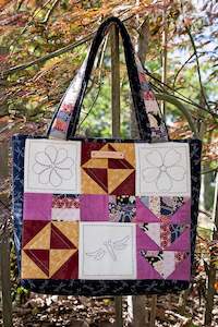 Sashiko Embroidered Tote