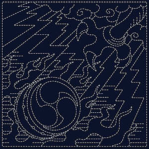 Patterns: Sashiko Cloth - Oni Fuda