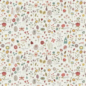 Fabric: Market Garden Tossed Sprig - Cream