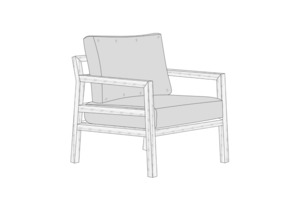 Products: COVER SUITABLE FOR HEMMY LOUNGE CHAIR The Cover Company