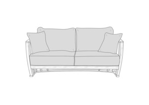 COVER SUITABLE FOR NOUVEAU WOODLAND 2 SEAT SOFA The Cover Company