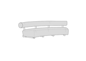 COVER POPULAR FOR NAVAGIO CURVED SOFA The Cover Company