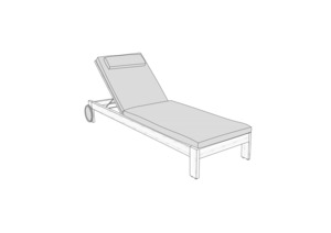 Products: COVER SUITABLE FOR NOUVELLE SUN LOUNGER The Cover Company