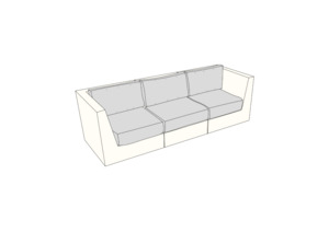 COVER SUITABLE FOR MODULO 3 SEATER The Cover Company