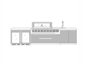 COVER POPULAR FOR GASMATE GALAXY DOUBLE FRIDGE + BBQ + SINK The Cover Company
